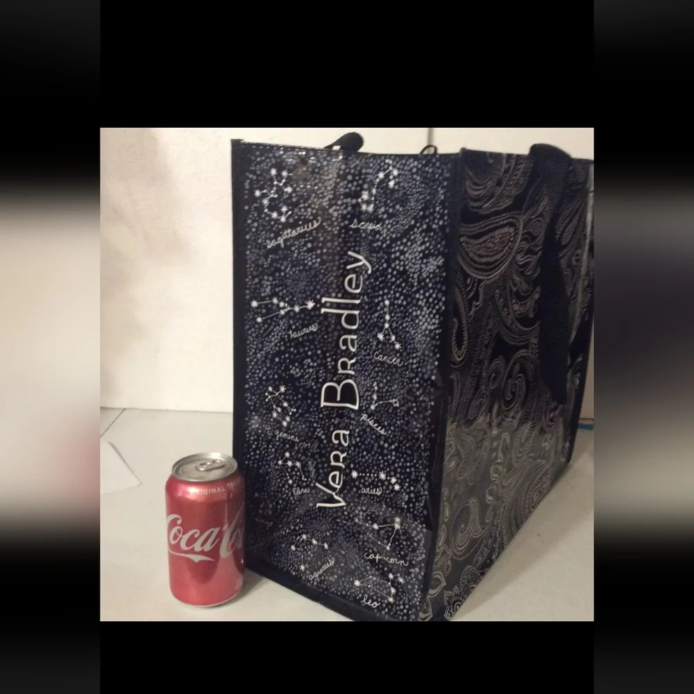 Vera Bradley Black & White Paisley Plush Throw 80x50 with Matching Tote NWT